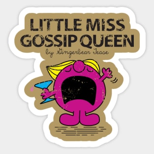 Little Miss Gossip Queen Sticker